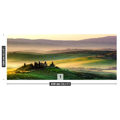 Fotobehang Panorama van toscane