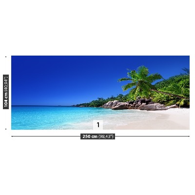 Fotobehang Seychellen beach