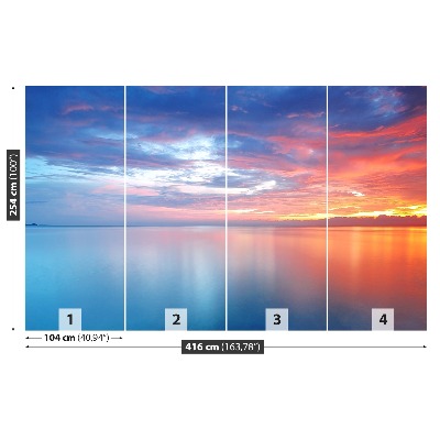 Fotobehang Zonsondergang