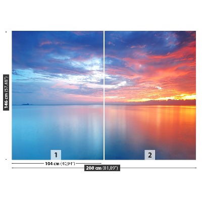 Fotobehang Zonsondergang