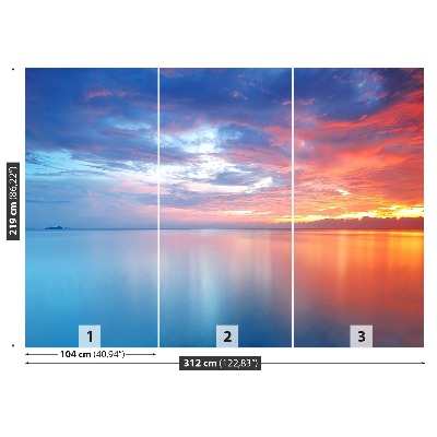 Fotobehang Zonsondergang