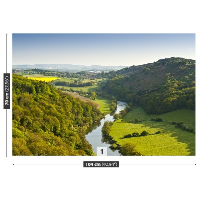 Fotobehang Meanderende rivier