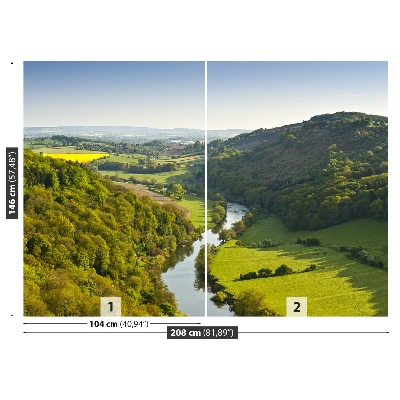 Fotobehang Meanderende rivier