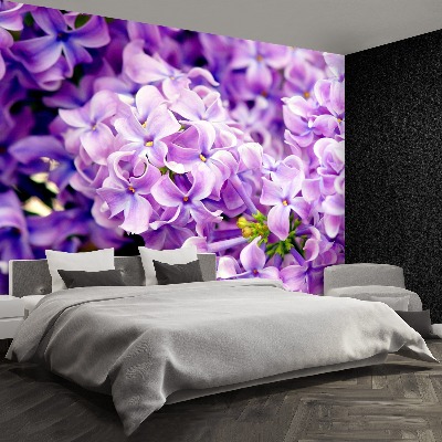 Zelfklevend fotobehang Paarse bloemen