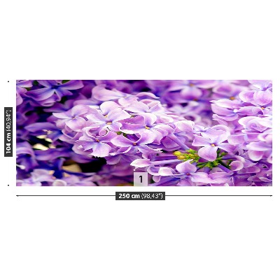 Zelfklevend fotobehang Paarse bloemen