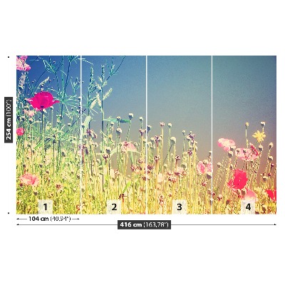 Zelfklevend fotobehang Vintage bloemen
