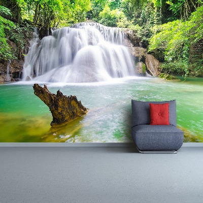 Fotobehang Waterval in het bos