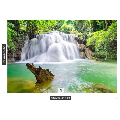 Fotobehang Waterval in het bos