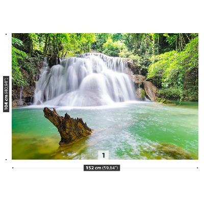 Fotobehang Waterval in het bos