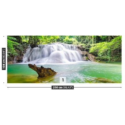 Fotobehang Waterval in het bos