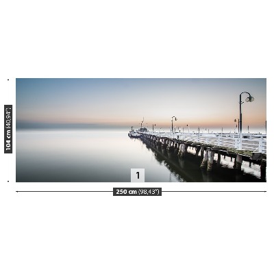 Fotobehang Sunrise pier