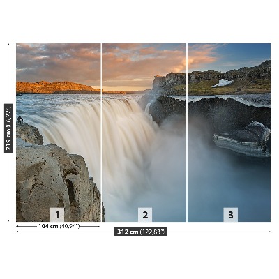 Fotobehang Waterval dettifoss