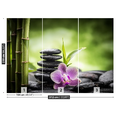 Zelfklevend fotobehang Orchid zen