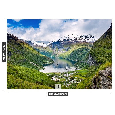 Fotobehang Fiord noorwegen
