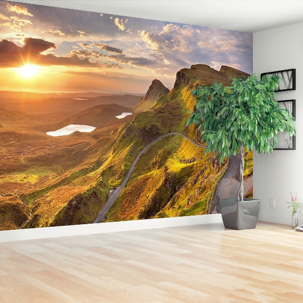 Fotobehang Sunrise mountains