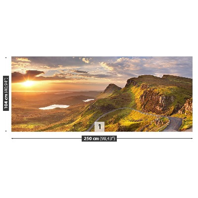 Fotobehang Sunrise mountains