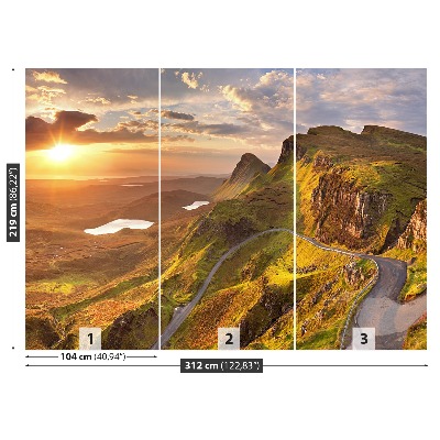 Fotobehang Sunrise mountains