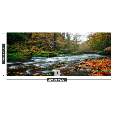 Fotobehang Herfststroom