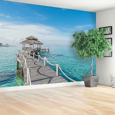 Fotobehang Houten pier