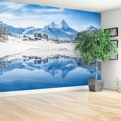 Fotobehang Winter alpen