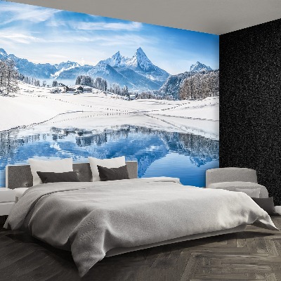 Fotobehang Winter alpen