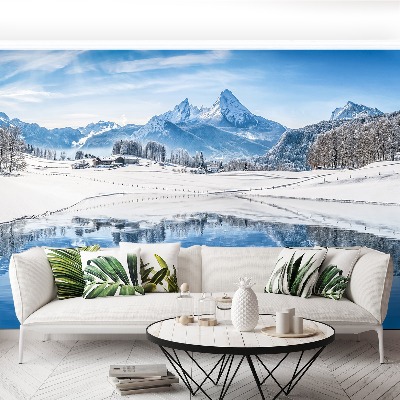 Fotobehang Winter alpen