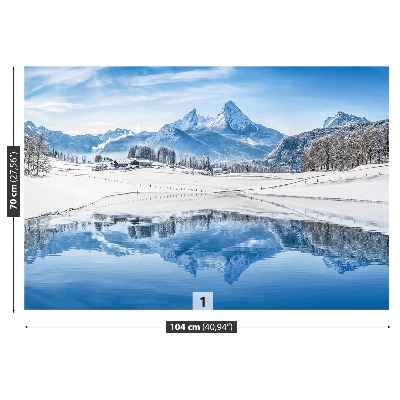 Fotobehang Winter alpen