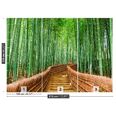 Fotobehang Bamboo bos