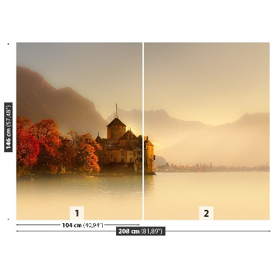 Fotobehang Montreux castle