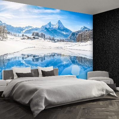 Fotobehang Winter alpen