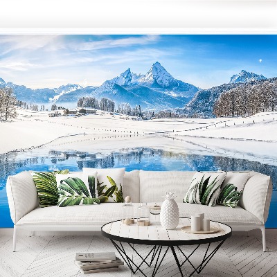 Fotobehang Winter alpen