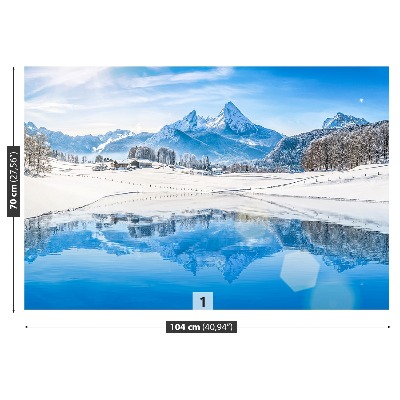 Fotobehang Winter alpen