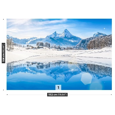 Fotobehang Winter alpen