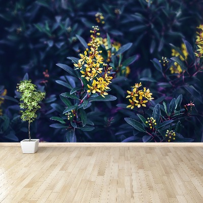 Zelfklevend fotobehang Gele bloemen