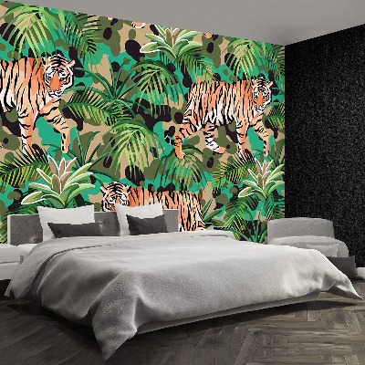 Fotobehang Jungle tijger