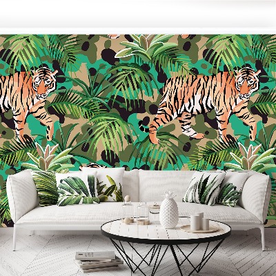 Fotobehang Jungle tijger