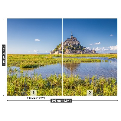 Fotobehang Le mont saintmichel