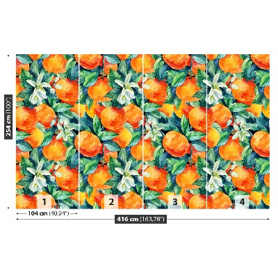Fotobehang Oranje vruchten