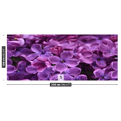 Zelfklevend fotobehang Paarse bloemen