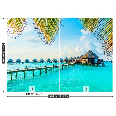 Fotobehang Tropische maldiven