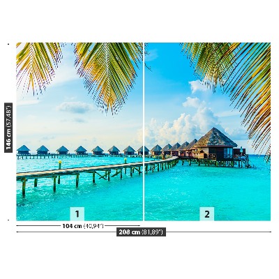 Fotobehang Tropische maldiven