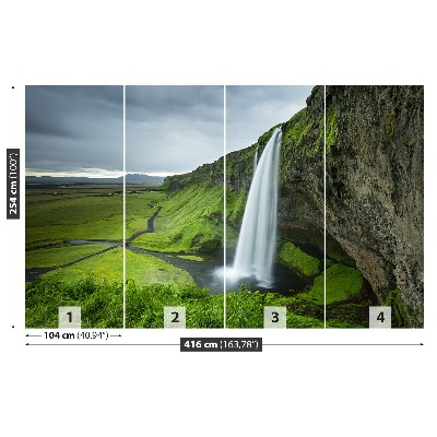 Fotobehang Vallei waterval