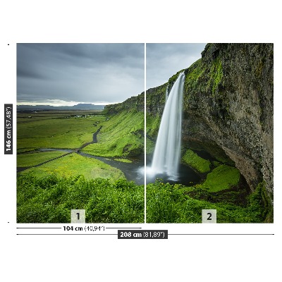 Fotobehang Vallei waterval