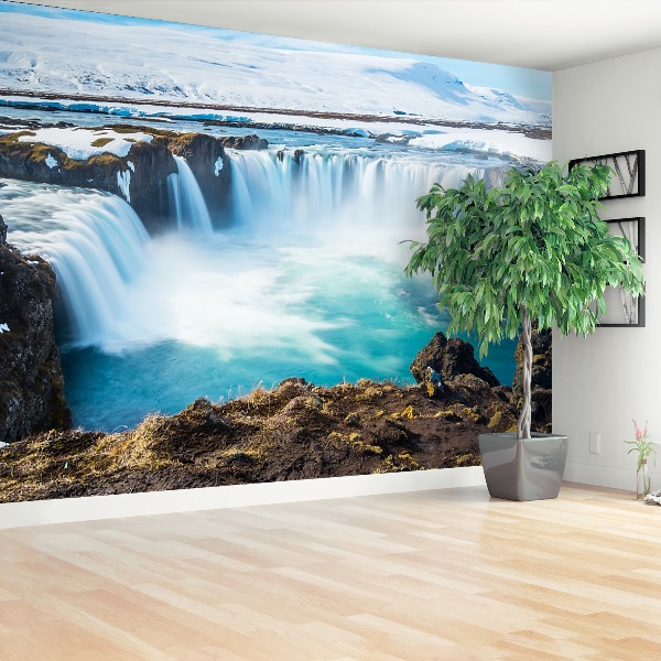 Fotobehang Goddafoss waterval