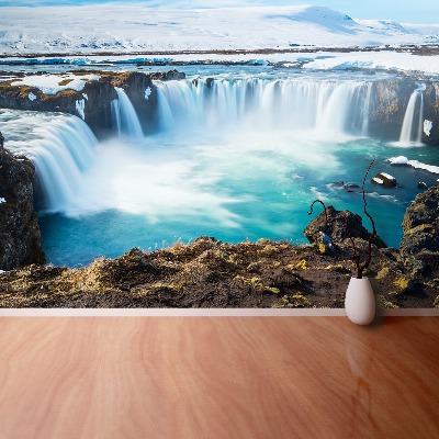 Fotobehang Goddafoss waterval