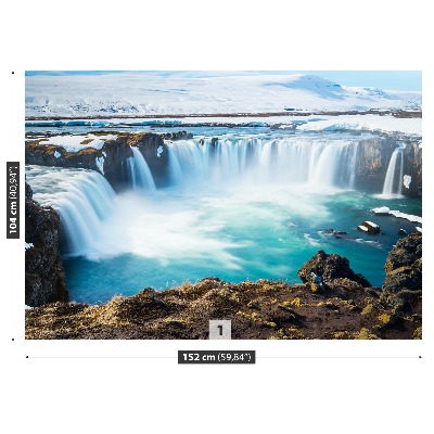 Fotobehang Goddafoss waterval