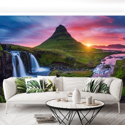 Fotobehang Kirkjufell vulkaan