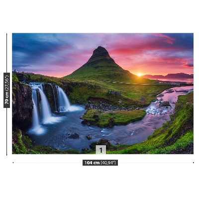 Fotobehang Kirkjufell vulkaan