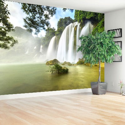 Fotobehang Waterval ban goc