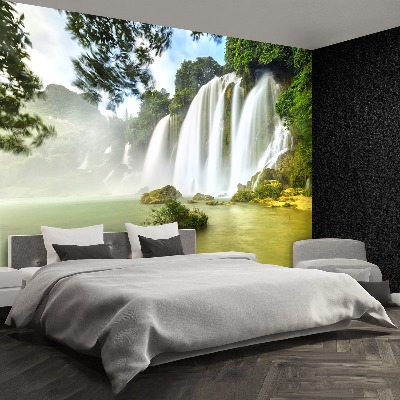 Fotobehang Waterval ban goc